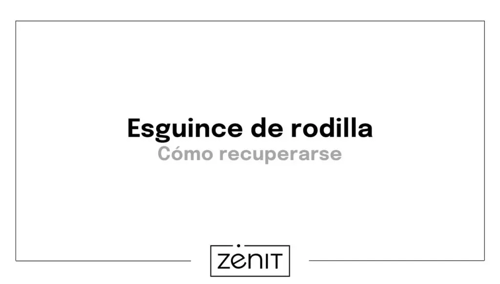 recuperación de esguince de rodilla